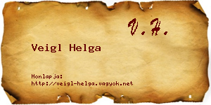 Veigl Helga névjegykártya